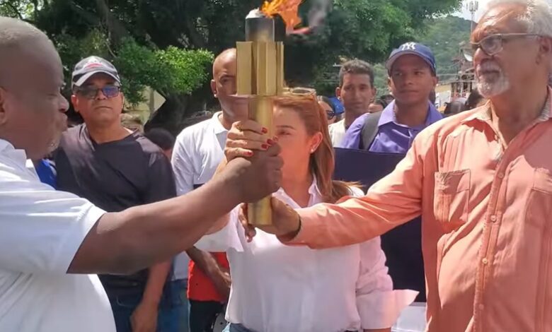 Antorcha juegos Tony Barreiro recorre calles de Ocoa