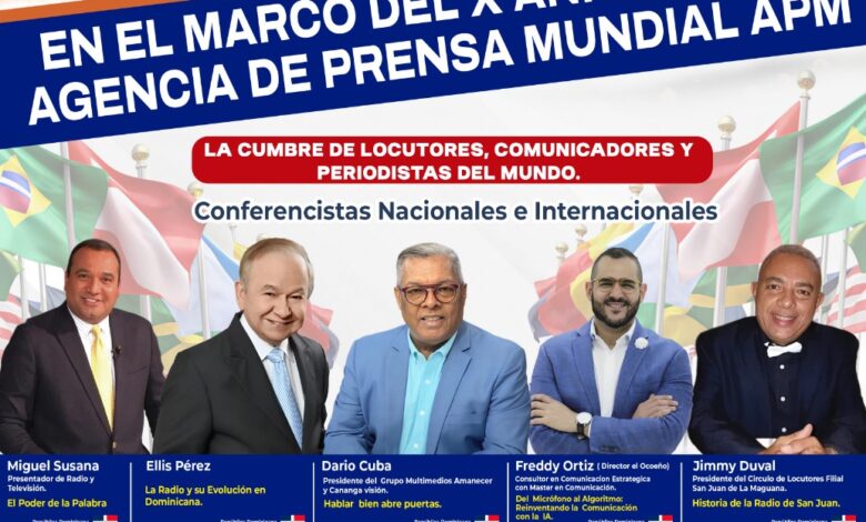 Anuncian II Cumbre Mundial de la Voz en Santo Domingo con respaldo de gremios internacionales