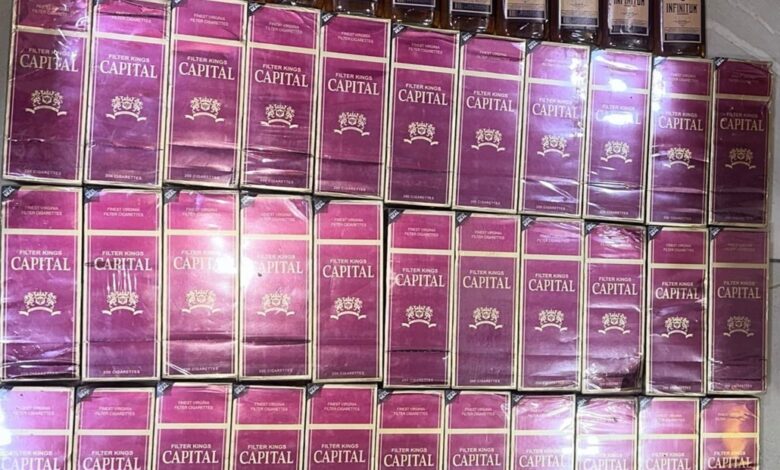 DICRIM en Ocoa informa incautación de 6,600 unidades de Cigarrillo Capital