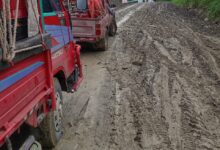 Derrumbe de piedras en la Mesa de Domingo, El Pinar, impide transporte de productos